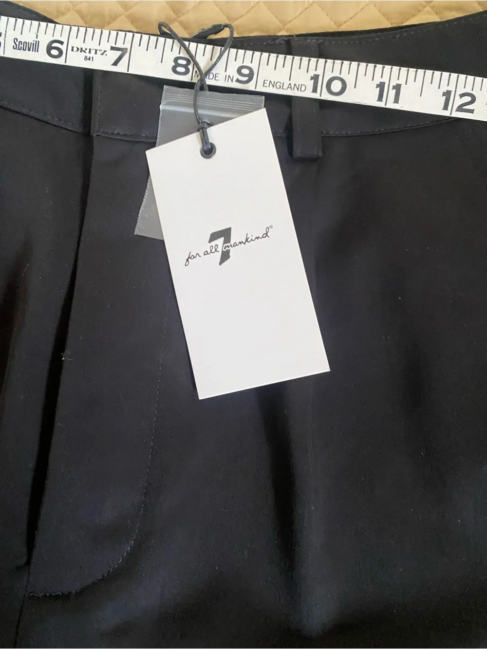 7 For All Mankind Women's Pleated Wide Leg Trousers Size S